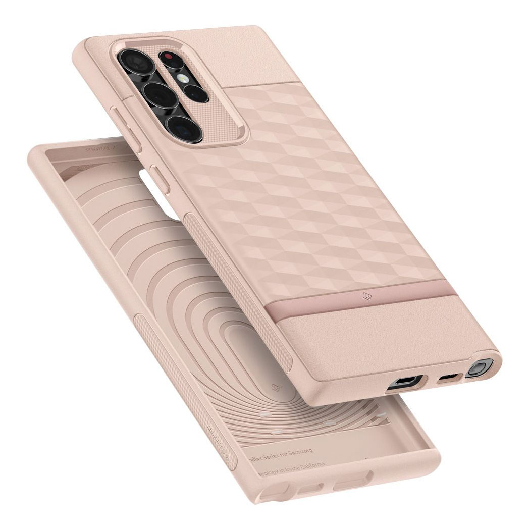 Kaitseümbris Caseology Parallax, Samsung Galaxy S22 Ultra 5G, heleroosa, Spigen - Image 2
