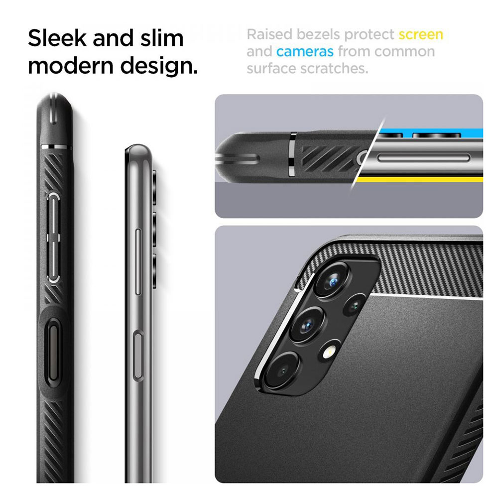 Kaitseümbris Rugged Armor, Samsung Galaxy A13, must, Spigen - Image 8