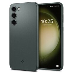 Kaitseümbris Thin Fit, Samsung Galaxy S23, tumeroheline, õhuke, Spigen