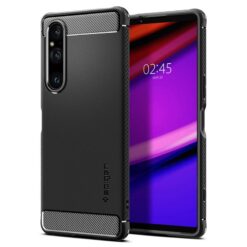 Kaitseümbris Rugged Armor, Sony Xperia 1 V, must, Spigen