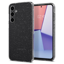Kaitseümbris Liquid Crystal Glitter, Samsung Galaxy S23 FE, läbipaistev sädelusega, Spigen