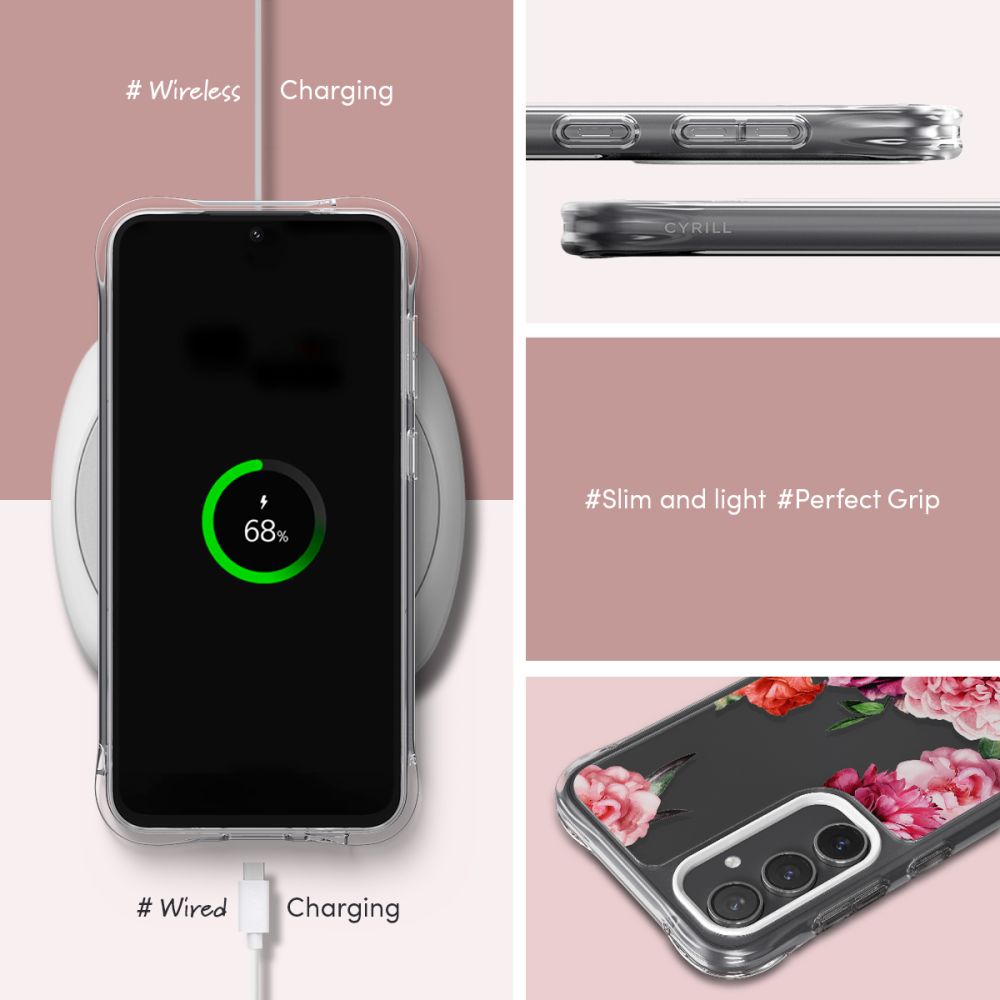 Kaitseümbris Cyrill Cecile, Samsung Galaxy S23 FE, roosa lilleline, Spigen - Image 7