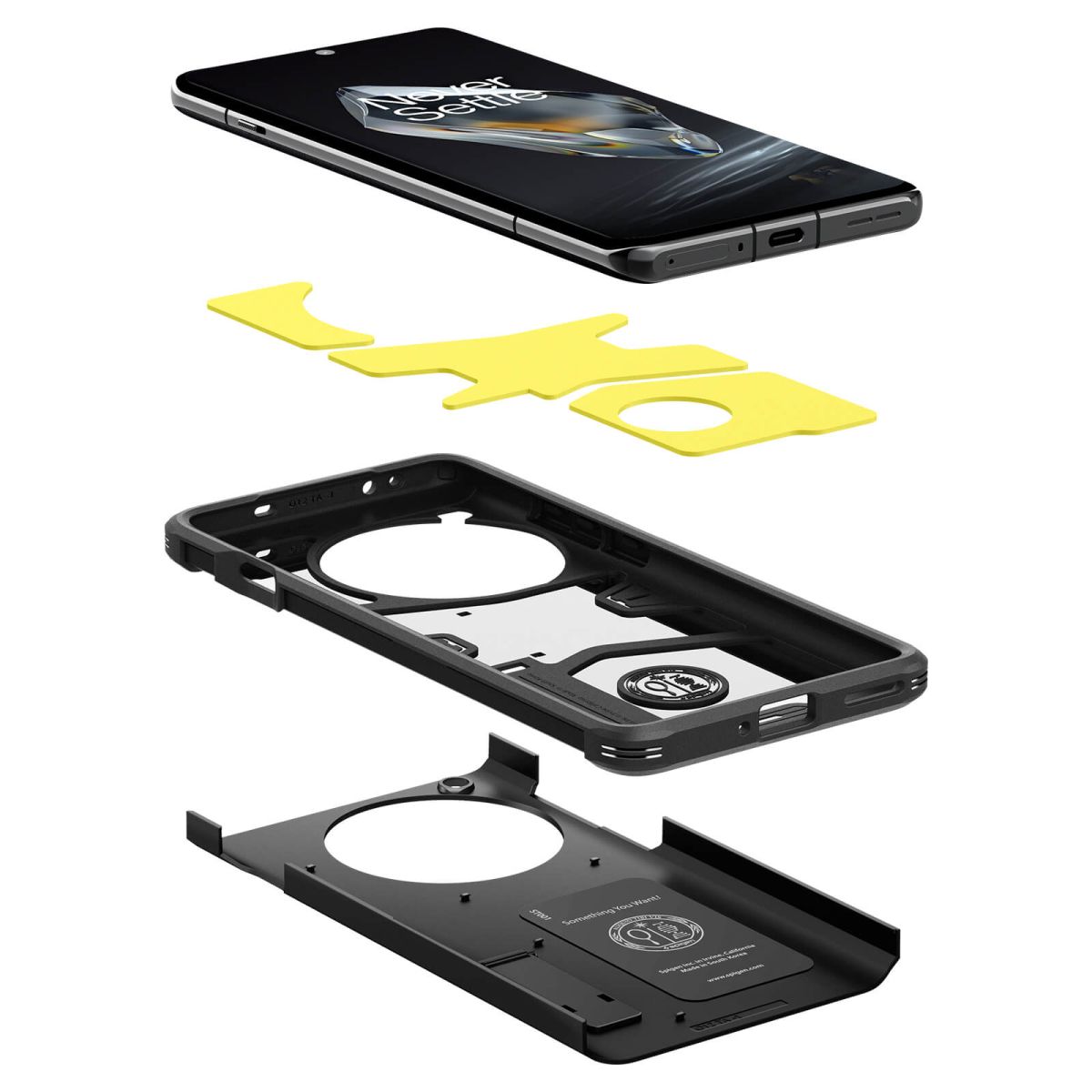 Kaitseümbris Tough Armor, OnePlus 12, must, Spigen - Image 7