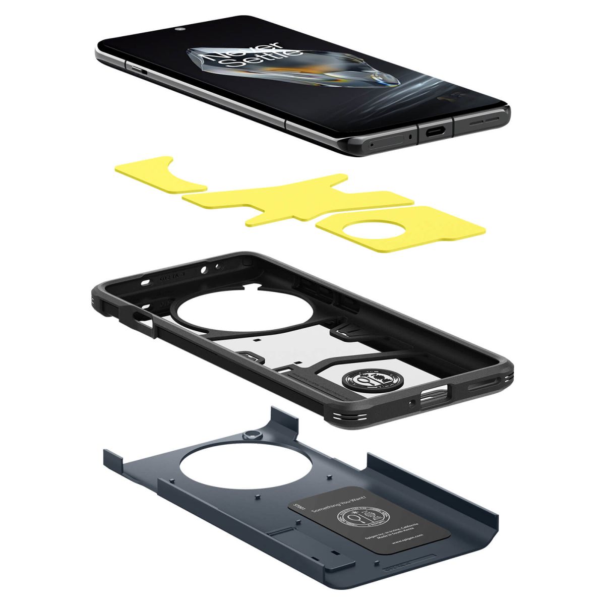 Kaitseümbris Tough Armor, OnePlus 12, sinakashall (Metal Slate), Spigen - Image 7