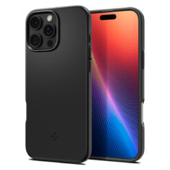 Kaitseümbris Thin Fit (MagFit), Apple iPhone 16 Pro Max, must, õhuke, MagSafe, Spigen