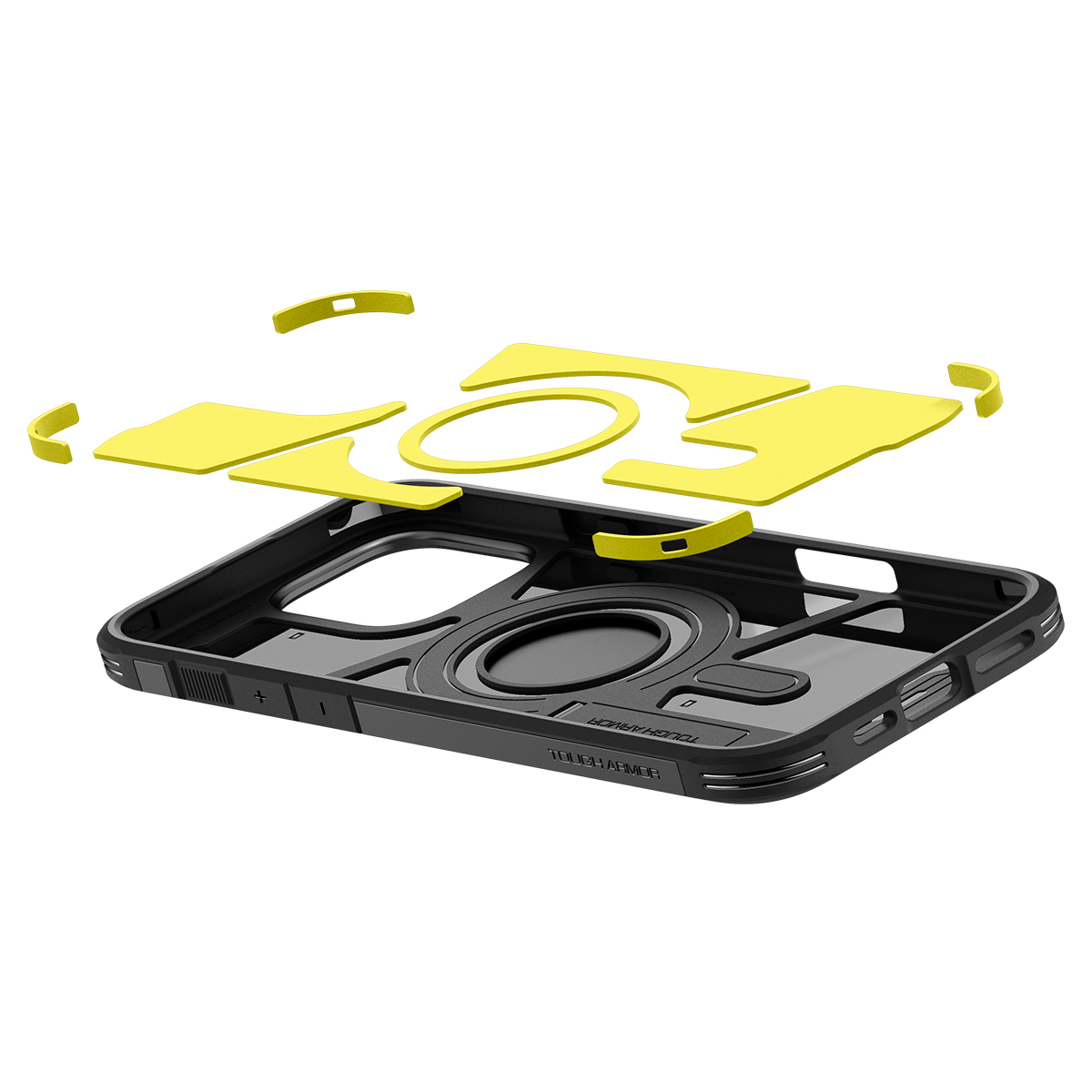 Kaitseümbris Tough Armor AI (MagFit), Apple iPhone 16 Pro Max, must, tugijalaga, MagSafe, Spigen - Image 6