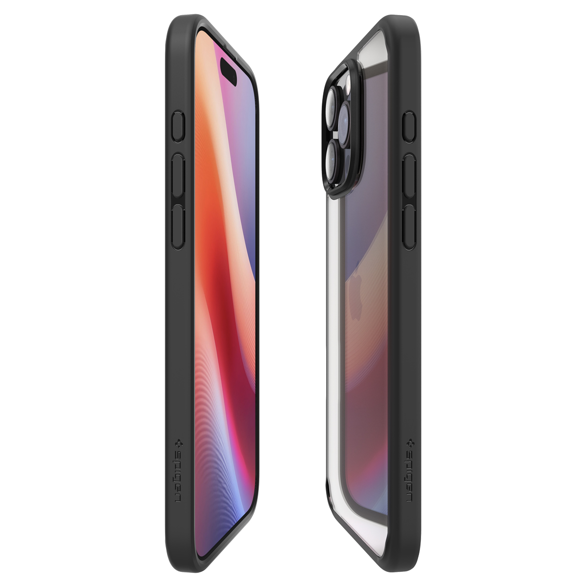 Kaitseümbris Ultra Hybrid, Apple iPhone 16 Pro, läbipaistev musta äärega, Spigen - Image 6