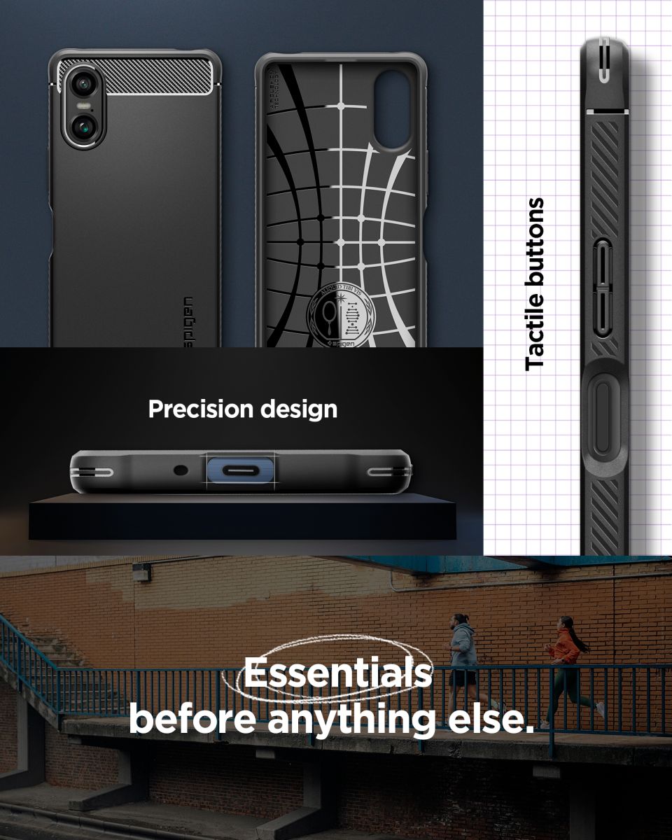 Kaitseümbris Rugged Armor, Sony Xperia 10 VI, must, Spigen - Image 10