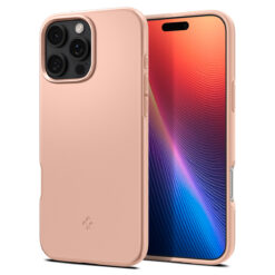 Kaitseümbris Thin Fit (MagFit), Apple iPhone 16 Pro Max, roosa, õhuke, MagSafe, Spigen