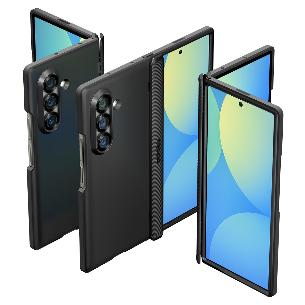 Kaitseümbris Slim Armor Pro (MagFit), Samsung Galaxy Z Fold7, must, Qi2/MagSafe toega, Spigen - Image 12
