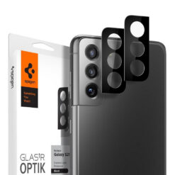 Tagakaamera kaitseklaas Optik Lens Protector, Samsung Galaxy S21+ 5G, komplektis 2tk, must, Spigen