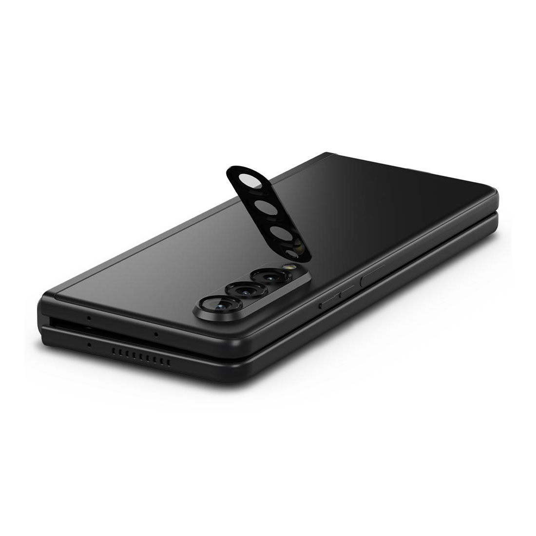 Tagakaamera kaitseklaas Optik Lens Protector, Samsung Galaxy Z Fold3 5G, komplektis 2tk, must, Spigen