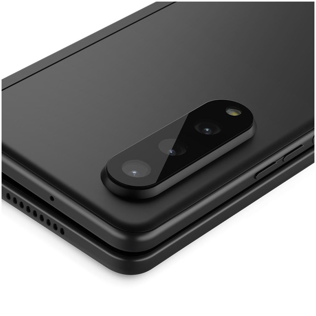 Tagakaamera kaitseklaas Optik Lens Protector, Samsung Galaxy Z Fold3 5G, komplektis 2tk, must, Spigen - Image 2