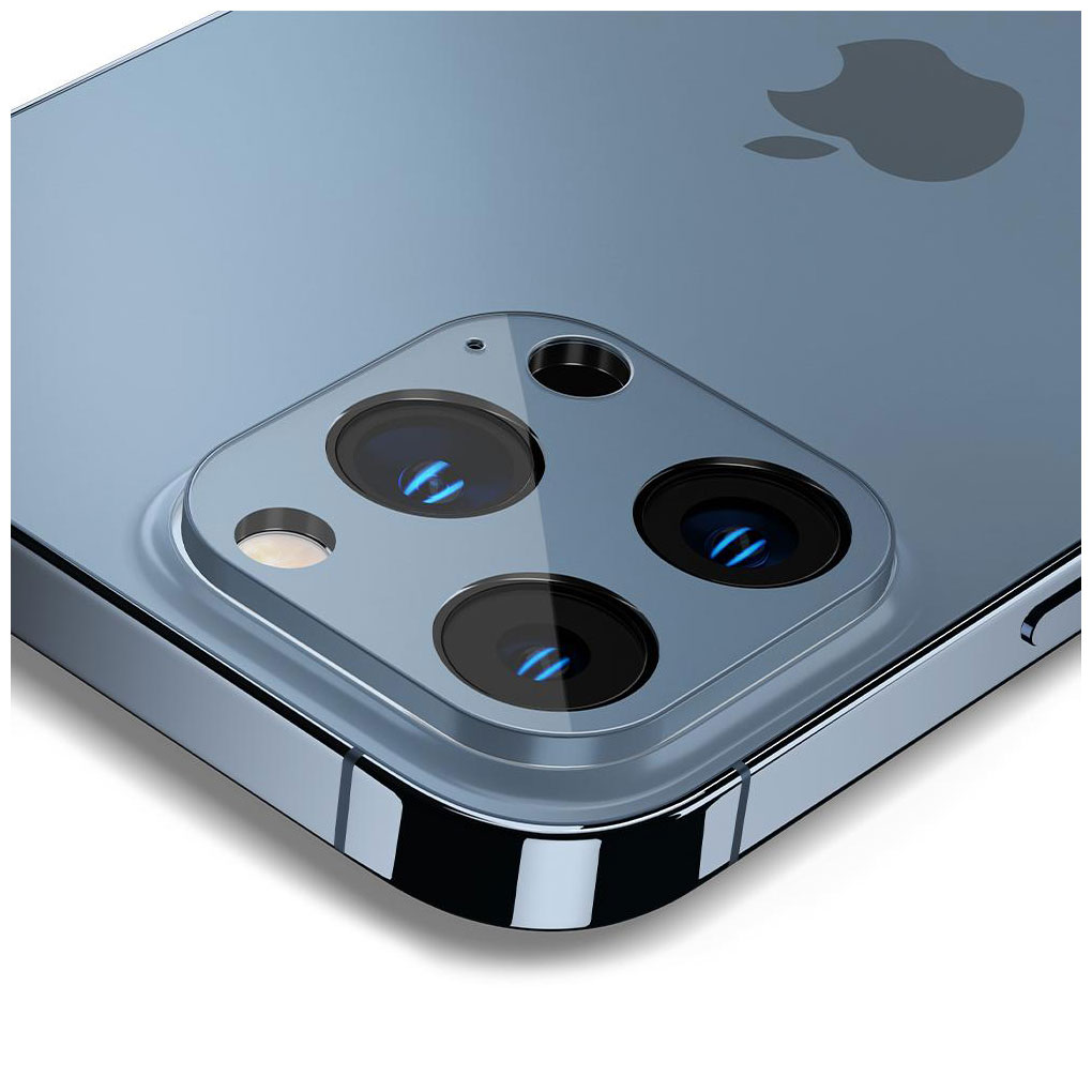 Tagakaamera kaitseklaas Optik Lens Protector, Apple iPhone 13 Pro / 13 Pro Max, komplektis 2tk, sinine, Spigen - Image 3
