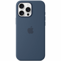 Apple iPhone 16 Pro Max Silicone Case with MagSafe Denim - (uus)