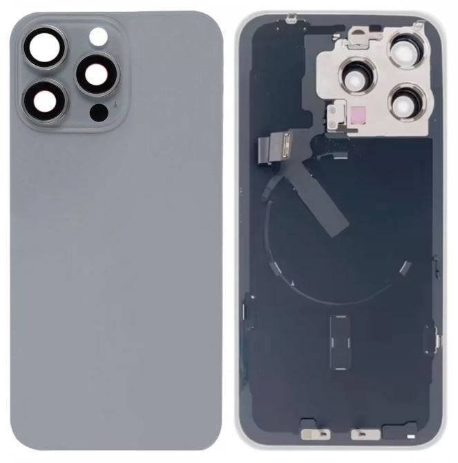 Battery cover iPhone 15 Pro Natural Titanium with NFC original (Pairable) (used Grade A)
