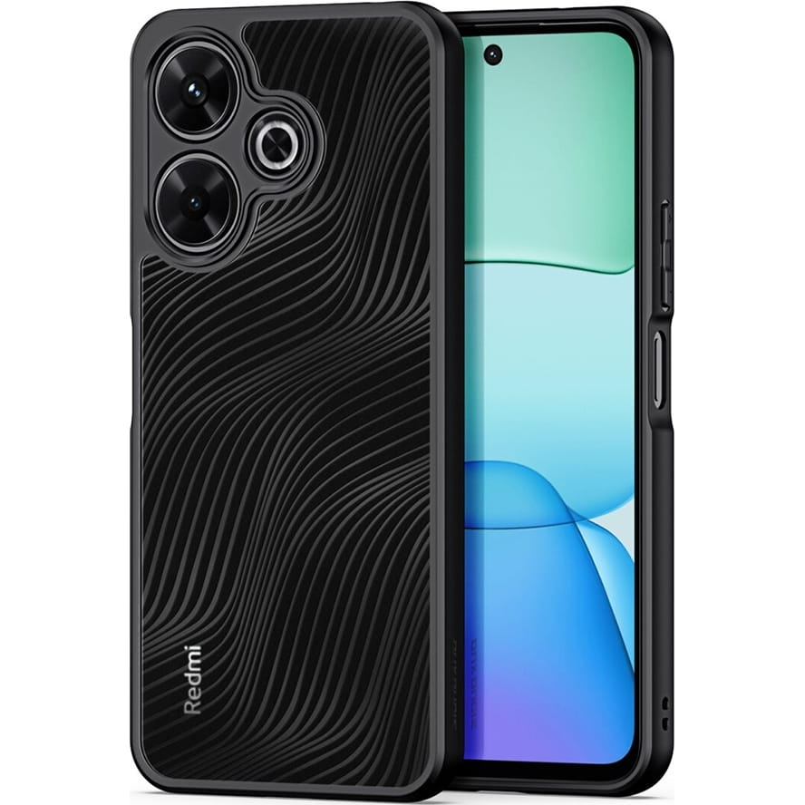 Kaitseümbris Aimo, Xiaomi Redmi 13 / Redmi 13 5G / Poco M6 4G, läbipaistev musta äärega, Dux Ducis - Image 2