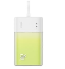 External battery POWER BANK Baseus 5200mAh (1xType-C; QC3.0 60W) white