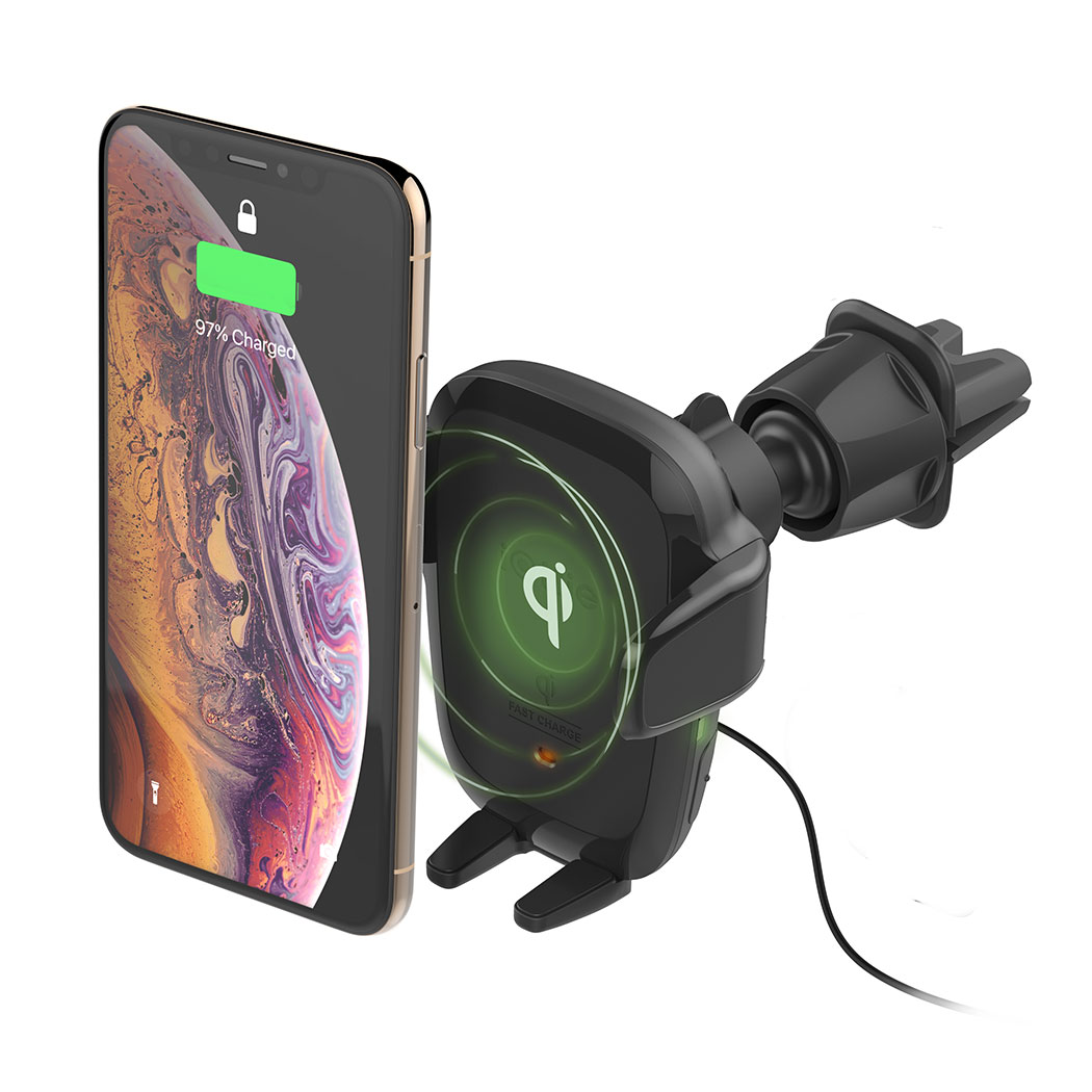 Juhtmevaba laadimisega autohoidik ventilatsiooniavasse / CD pesasse, Auto Sense, automaatselt avanev, iOttie