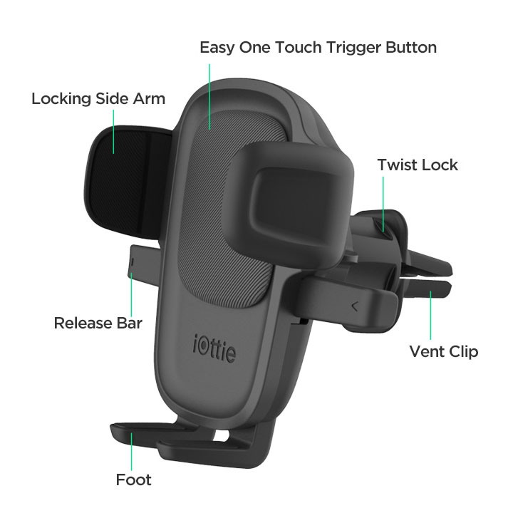 Autohoidik ventilatsiooniavasse / armatuurile, Easy One Touch 5, universaalne, iOttie - Image 4