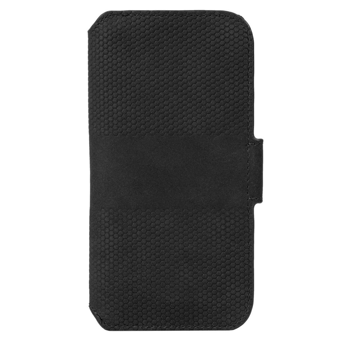 Kaitseümbris kaanega Leather PhoneWallet, Apple iPhone 13, naturaalsest nahast, must, Krusell - Image 2