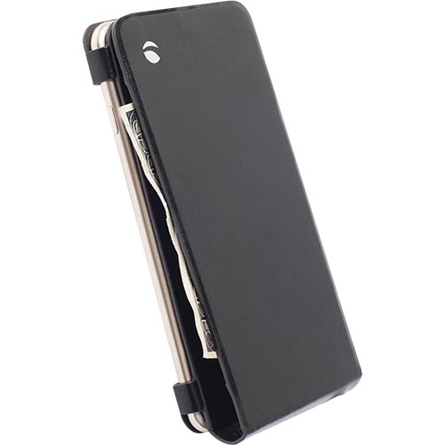 Rahakott ümbris Kalmar WalletCase iPhone 6 Plus / 6S Plus, naturaalsest nahast, must, Krusell - Image 5