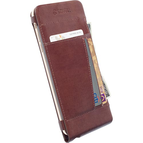 Rahakott ümbris Kalmar WalletCase iPhone 6 Plus / 6S Plus, naturaalsest nahast, pruun, Krusell - Image 2