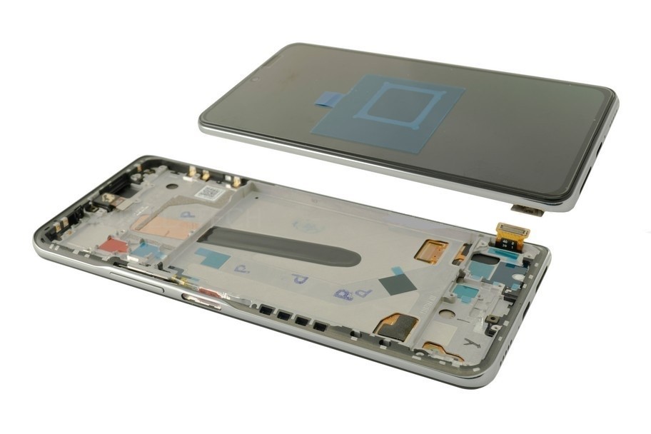 LCD screen Xiaomi Mi 11i/Mi 11X/Mi 11X Pro/Poco F3 with touch screen with frame Lunar White original (used Grade B)