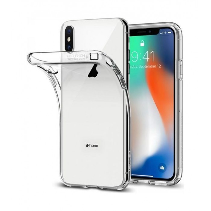 Kaitseümbris Liquid Crystal, Apple iPhone X / Xs, läbipaistev, Spigen - Image 3