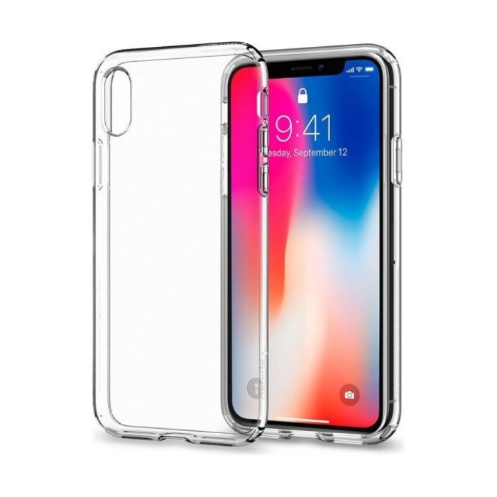 Kaitseümbris Liquid Crystal, Apple iPhone X / Xs, läbipaistev, Spigen - Image 4