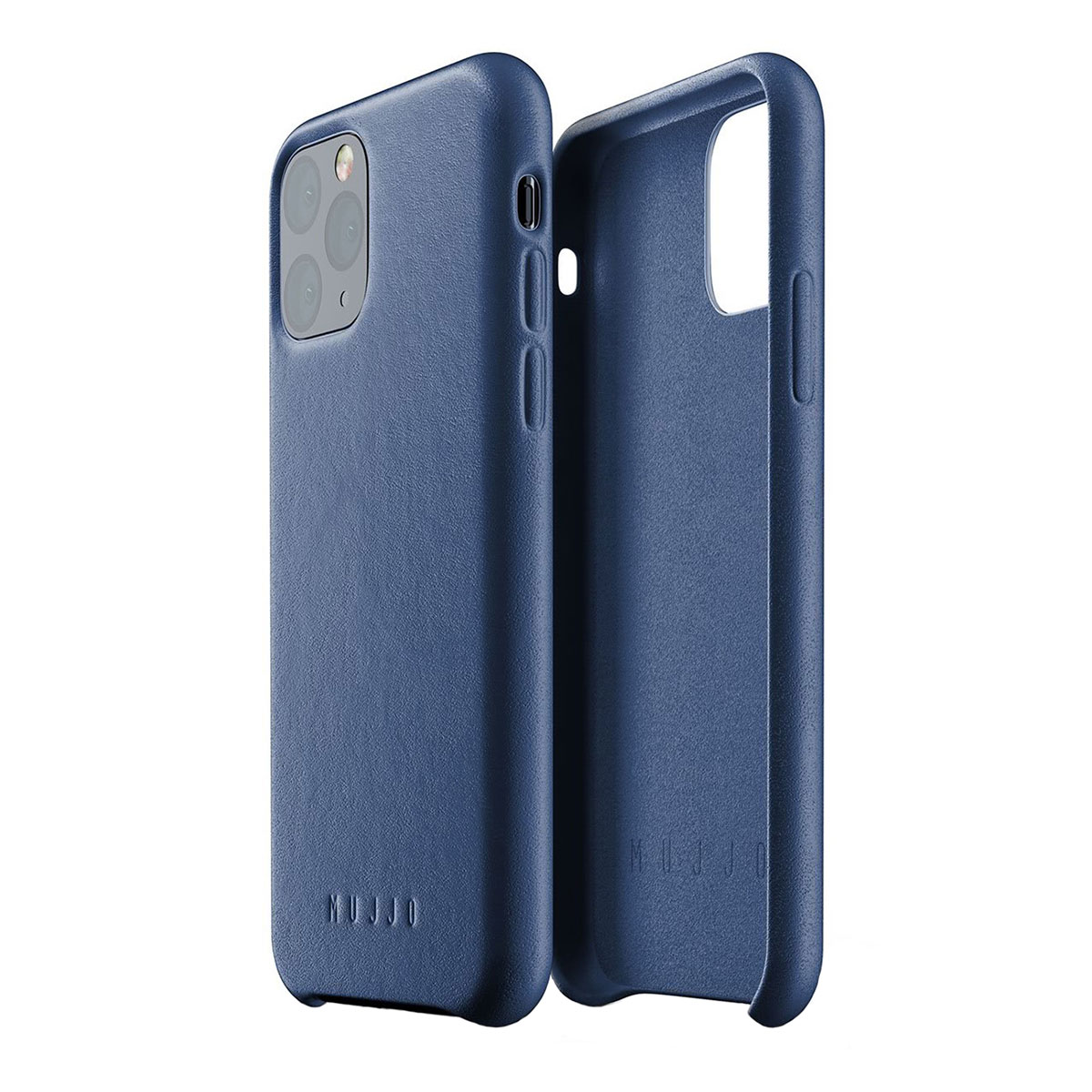 Kaitseümbris Apple iPhone 11 Pro, naturaalsest nahast, sinine, Mujjo - Image 2