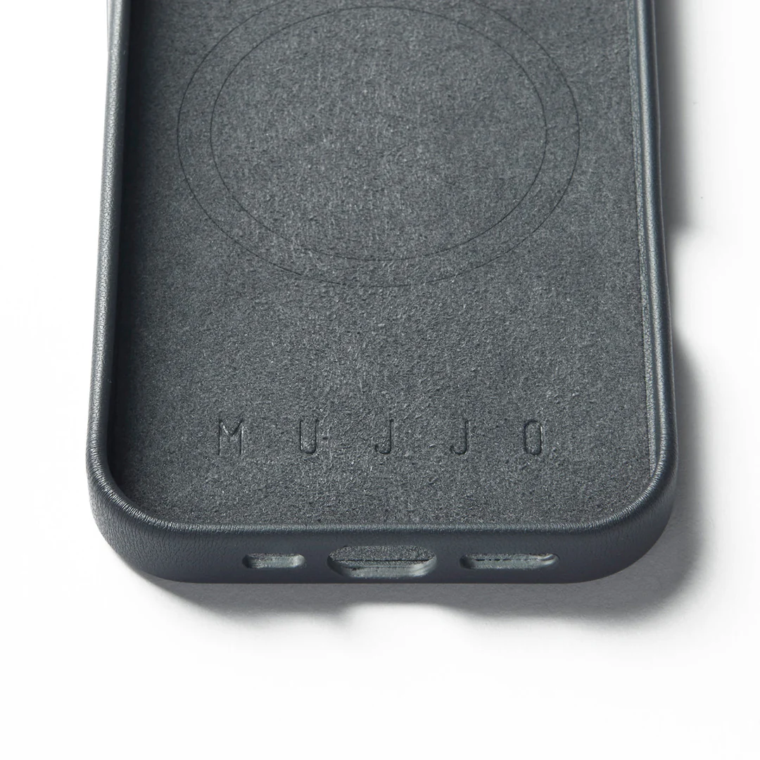 Kaitseümbris MaizCase, Apple iPhone 16 Pro, sinakashall, MagSafe, (bio)nahast, Mujjo - Image 8