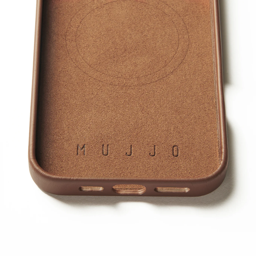 Kaitseümbris Apple iPhone 16 Pro Max, pruun, MagSafe, naturaalsest nahast, Mujjo - Image 8