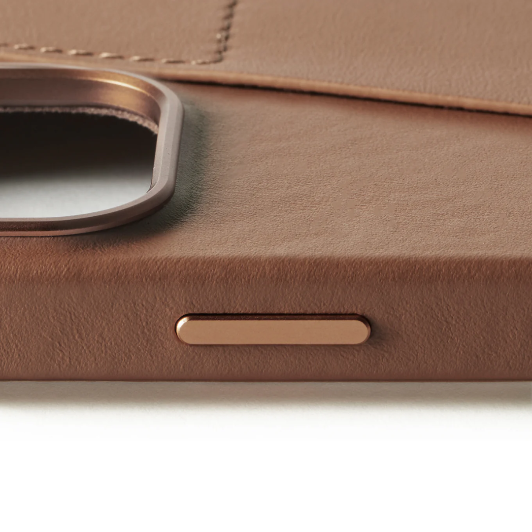 Kaitseümbris kaarditaskuga Apple iPhone 16 Pro Max, pruun, MagSafe, naturaalsest nahast, Mujjo - Image 6