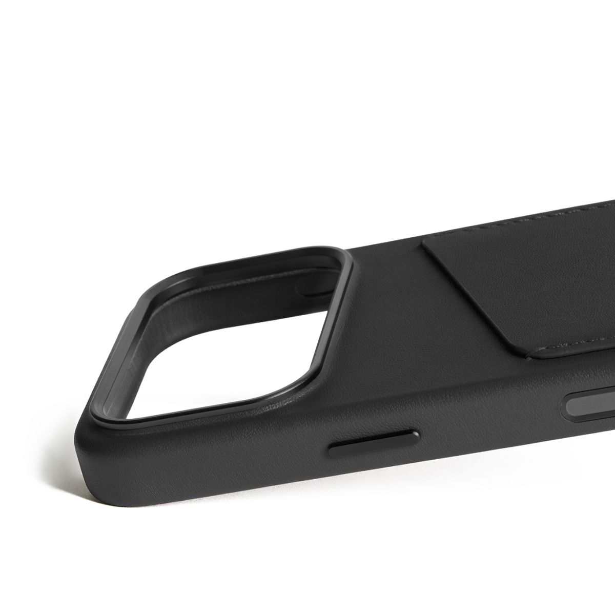 Kaitseümbris kaarditaskuga Apple iPhone 17 Pro, must, naturaalsest nahast, MagSafe ühilduv, Mujjo - Image 6