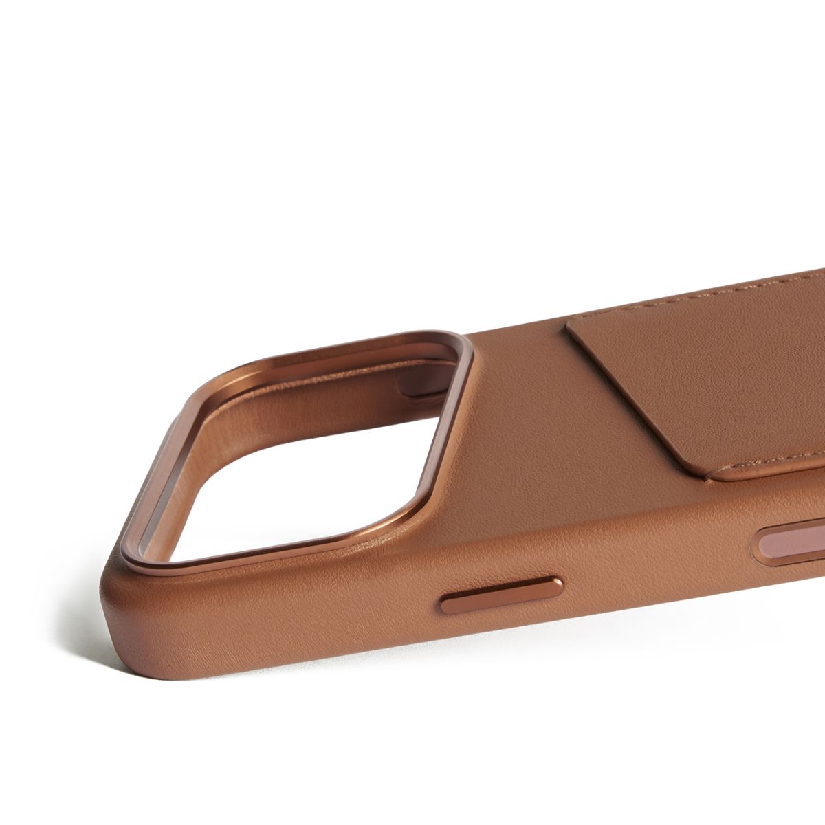 Kaitseümbris kaarditaskuga Apple iPhone 17 Pro, pruun, naturaalsest nahast, MagSafe ühilduv, Mujjo - Image 6