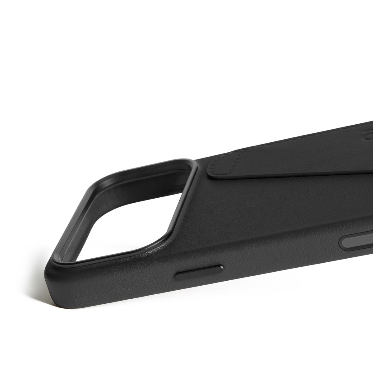 Kaitseümbris kaarditaskuga Apple iPhone 17 Pro Max, must, naturaalsest nahast, MagSafe ühilduv, Mujjo - Image 6