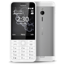 Nokia 230 Dual SIM Silver - (uus)
