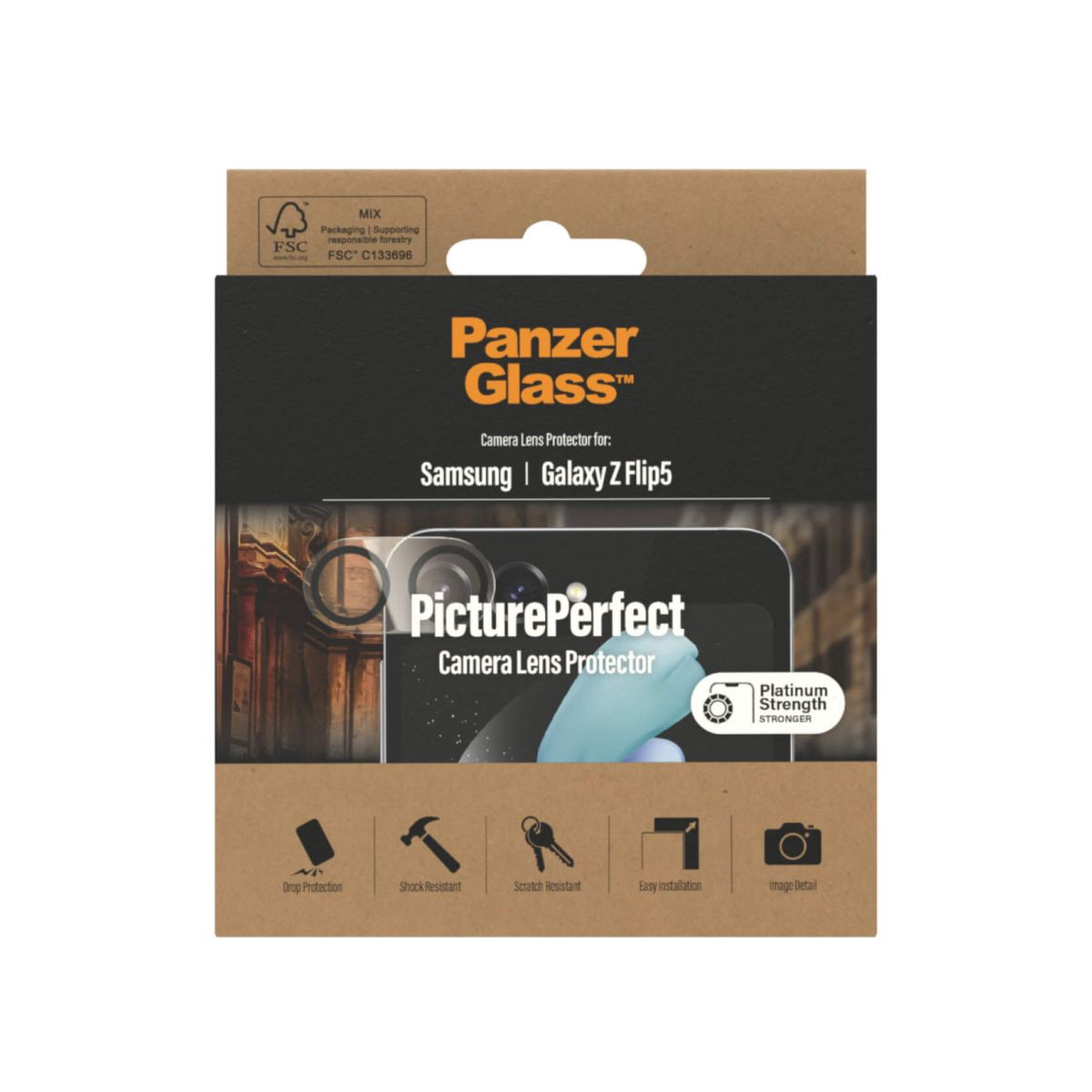 Tagakaamerate kaitseklaas PicturePerfect, Samsung Galaxy Z Flip5, PanzerGlass - Image 3