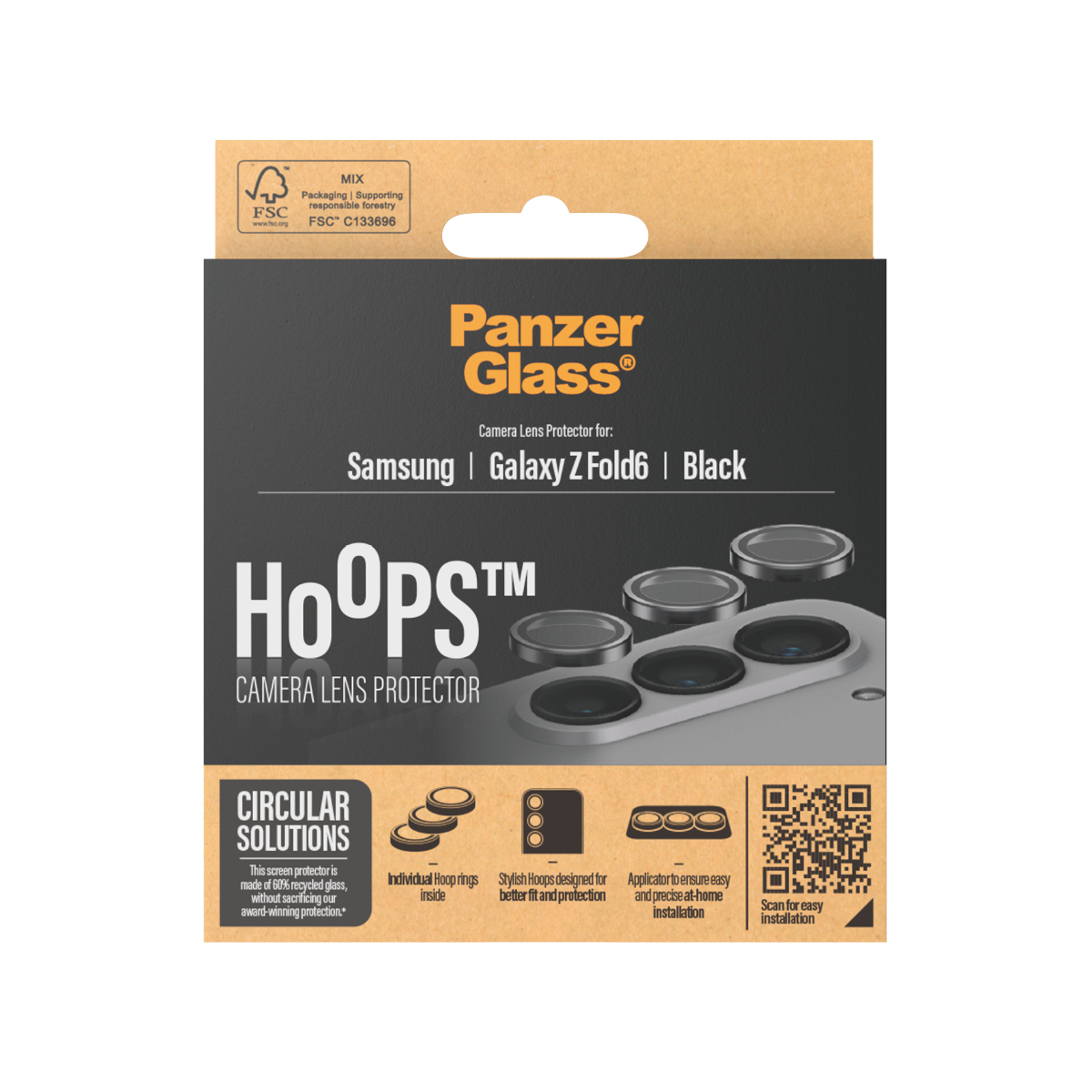 Tagakaamerate kaitseklaasid Hoops, Samsung Galaxy Z Fold6, PanzerGlass - Image 3