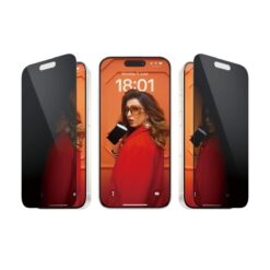 Kaitseklaas privaatsusfiltriga Apple iPhone 15 Pro, Ultra-Wide Fit, PanzerGlass