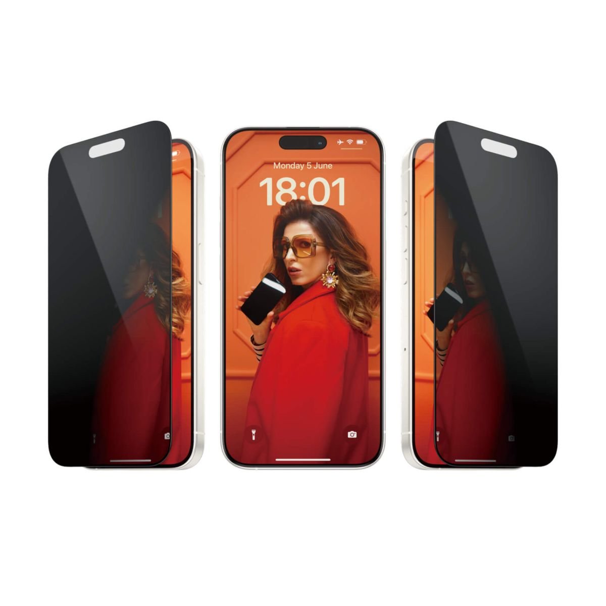 Kaitseklaas privaatsusfiltriga Apple iPhone 15 Pro, Ultra-Wide Fit, PanzerGlass