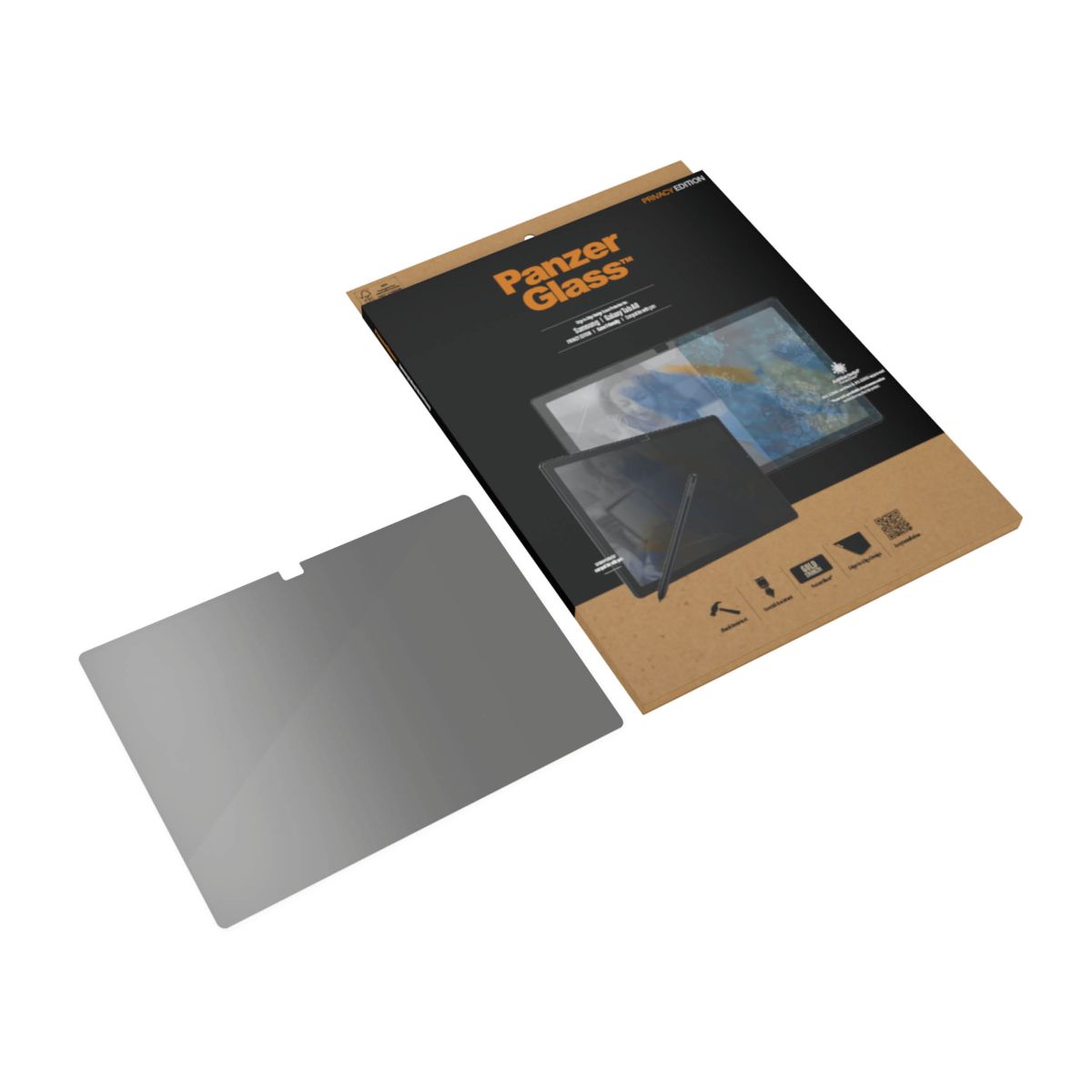 Kaitseklaas privaatsusfiltriga, Samsung Galaxy Tab A8 10.5 (2021/2022), ümbrisesõbralik, PanzerGlass - Image 3