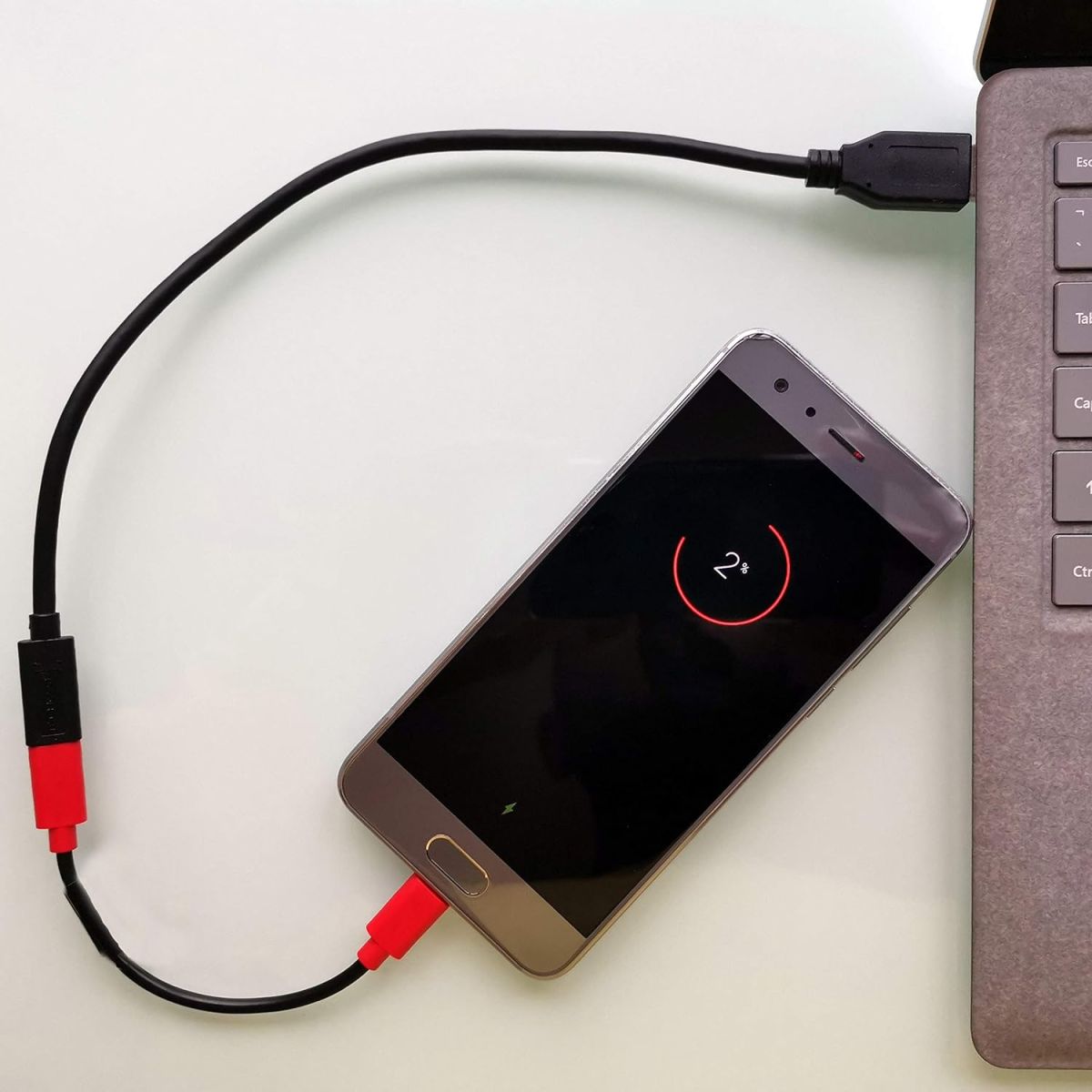 USB-C andmeside blokeerija Data Blocker, USB-C -> USB-C, 15 cm, PortaPow - Image 3