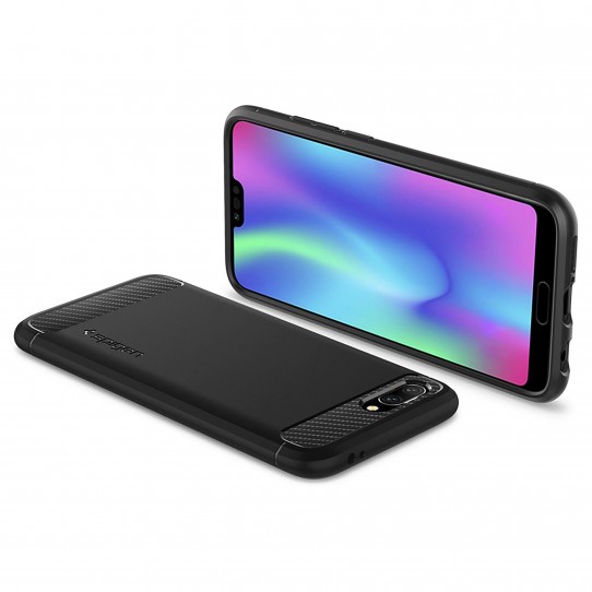 Kaitseümbris Rugged Armor, Huawei Honor 10, must, Spigen - Image 6