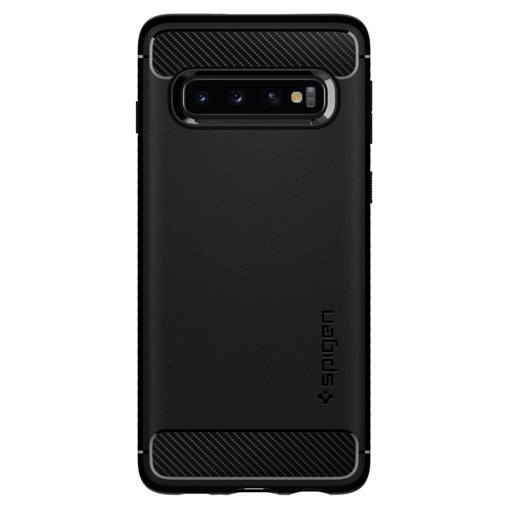 Kaitseümbris Rugged Armor, Samsung Galaxy S10, must, Spigen - Image 5