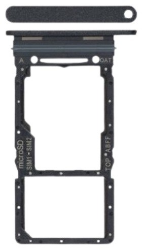 SIM card holder Samsung A266 A26 5G Black original (service pack)