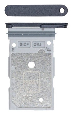 SIM card holder Samsung S931 S25/S936 S25 Plus Dual Black original (service pack)