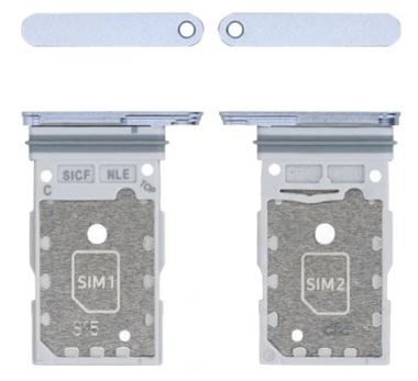 SIM card holder Samsung S931 S25/S936 S25 Plus Dual Icy blue original (service pack)