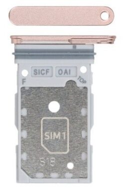 SIM card holder Samsung S931 S25/S936 S25 Plus Dual Pink Gold original (service pack)